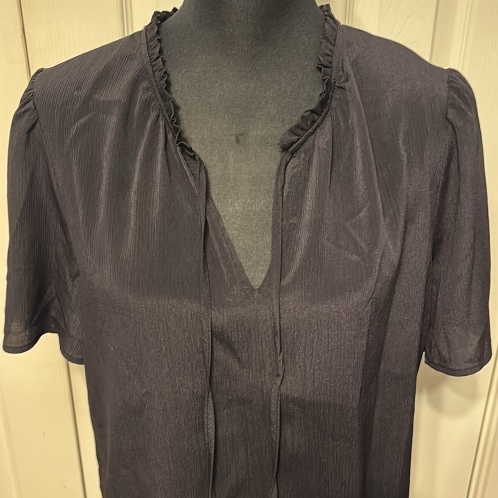 Nine West Tie Front Top - Picture 2 of 8